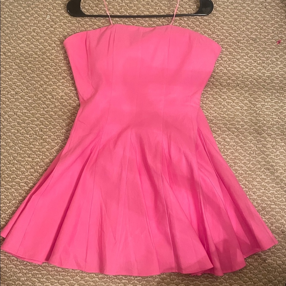 Milly Pink Strapless Dress . Cameron style name . Size 12. NEW with Tags